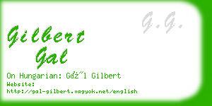gilbert gal business card